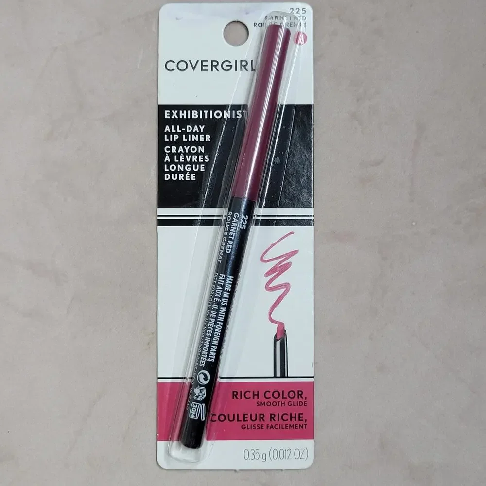Covergirl Exhibitionist Lip Liner Garnet Red 225✨️BRAND NEW IN PACKAGE CARDED